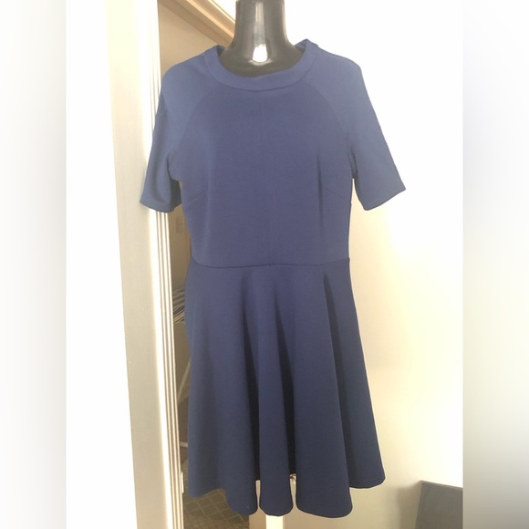 Navy Blue ASOS short sleeve dress - Picture 1 of 2